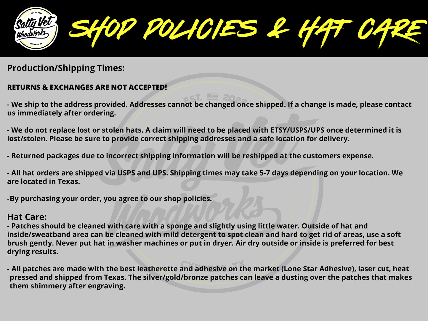 USMC 3rd Battalion 7th Marines Leather Hat Patch Richardson Hat