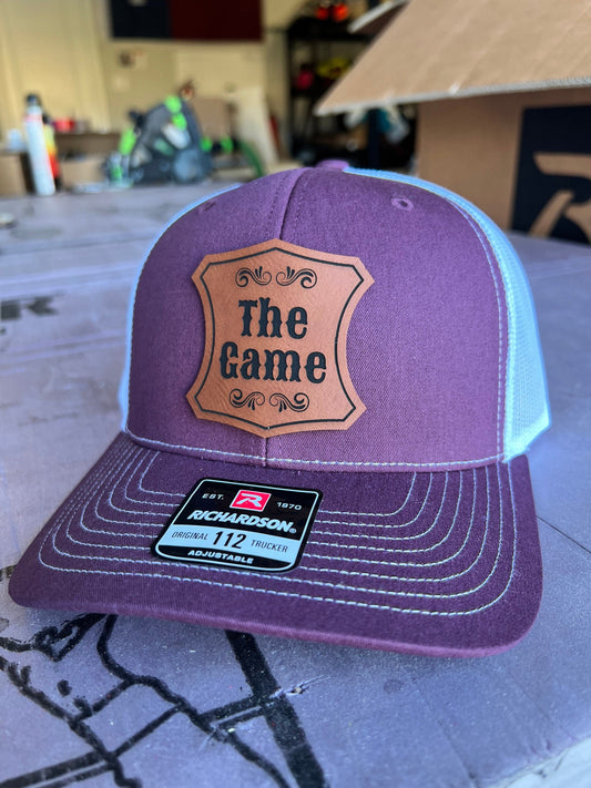 "The Game" Leather Hat Patch Richardson Hat