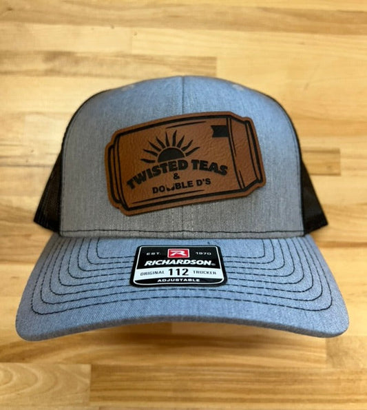 Twisted Teas and Double D's Leather Hat Patch Richardson Hat