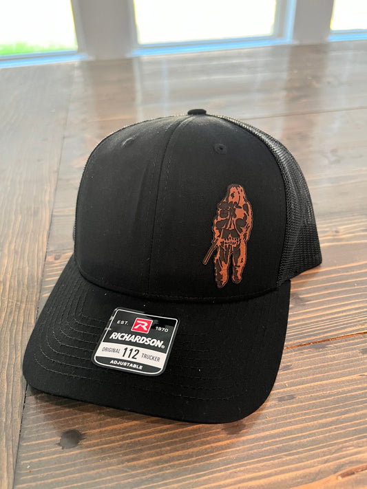 USMC MARSOC Recon Scout Sniper "Shadowman Leather Hat Patch Richardson Hat