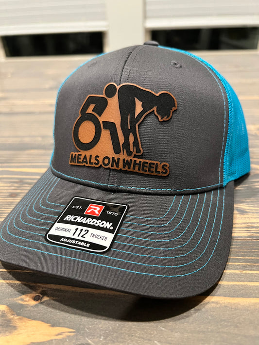 Meals On Wheels Leather Hat Patch Richardson Hat