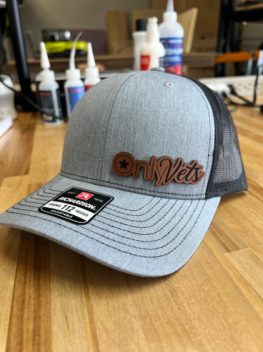 OnlyVets Leather Hat Patch Richardson Hat